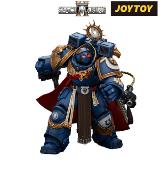 Ultramarines, Marneus Calgar, Chapter Master with MkX Gravis Armour and the Gauntlets of Ultramar