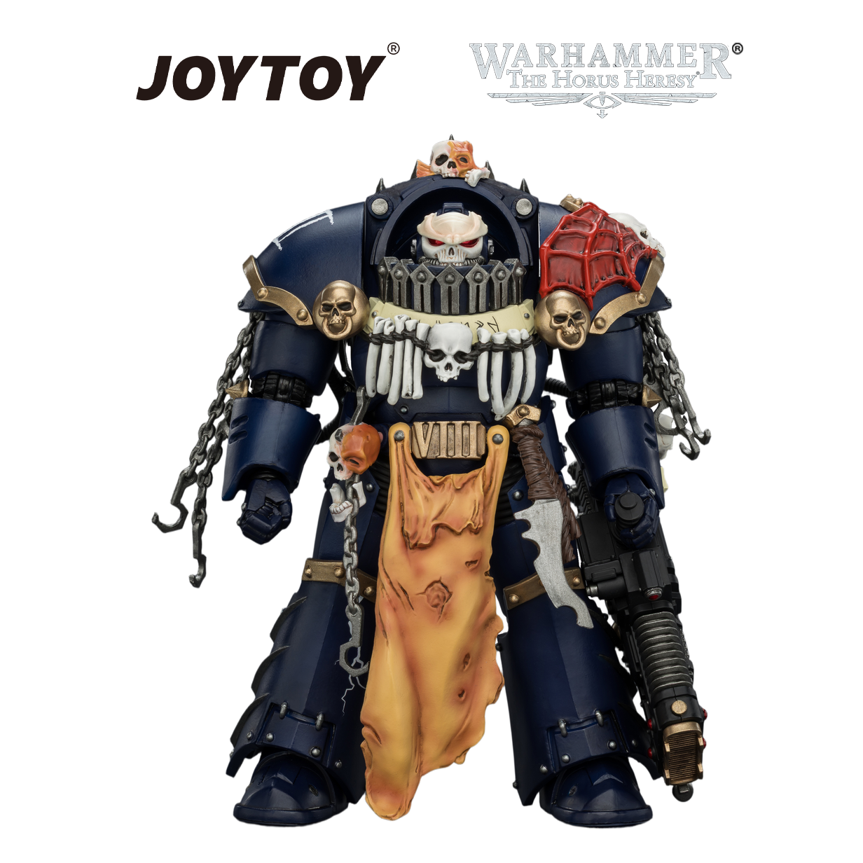 JOYTOY Warhammer The Horus Heresy - Night Lords, Contekar Terminator 1 with Chainblade & Volkite Cavitor (1/18 Scale) Preorder