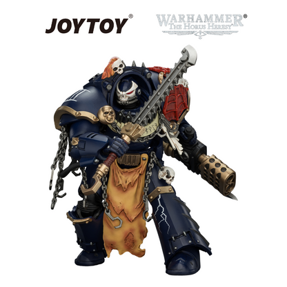 JOYTOY Warhammer The Horus Heresy - Night Lords, Contekar Terminator 2 with Chainblade & Heavy Flamer (1/18 Scale) Preorder