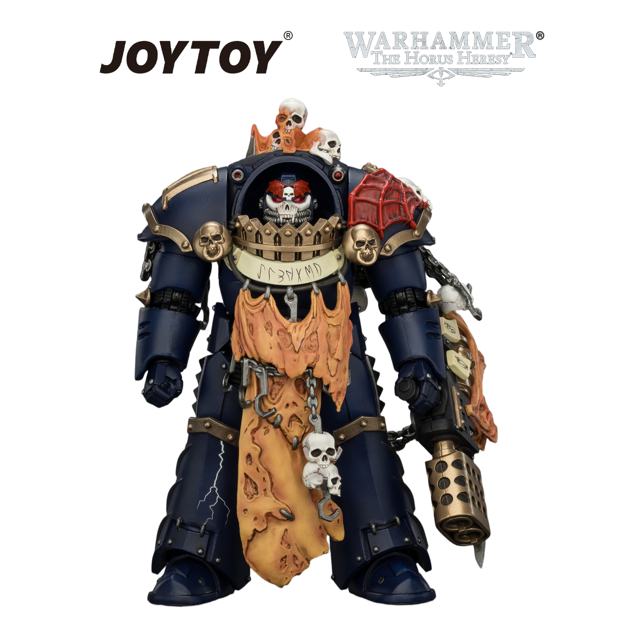 JOYTOY Warhammer The Horus Heresy - Night Lords, Contekar Terminator Dissident with Chainblade & Heavy Flamer (1/18 Scale) Preorder