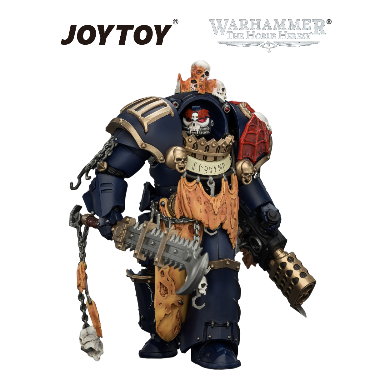 JOYTOY Warhammer The Horus Heresy - Night Lords, Contekar Terminator Dissident with Chainblade & Heavy Flamer (1/18 Scale) Preorder