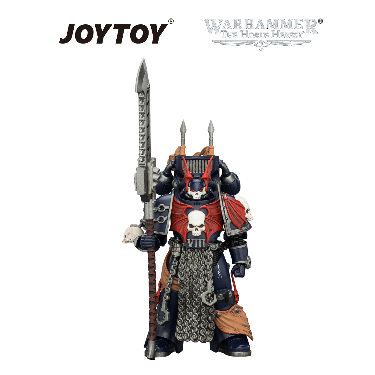 JOYTOY Warhammer The Horus Heresy - Night Lords, Legion Praetor with Jump Pack, Bolt Pistol and Chainglaive (1/18 Scale) Preorder