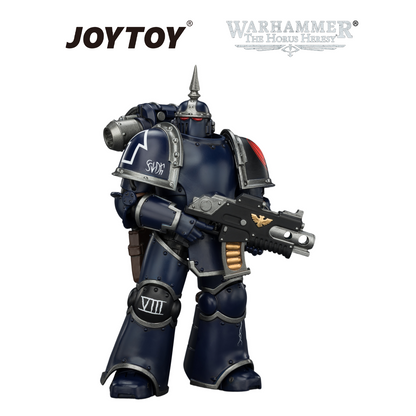JOYTOY Warhammer The Horus Heresy - Night Lords, MKIII Tactical Legionary with Bolter and Bolt Pistol (1/18 Scale) Preorder