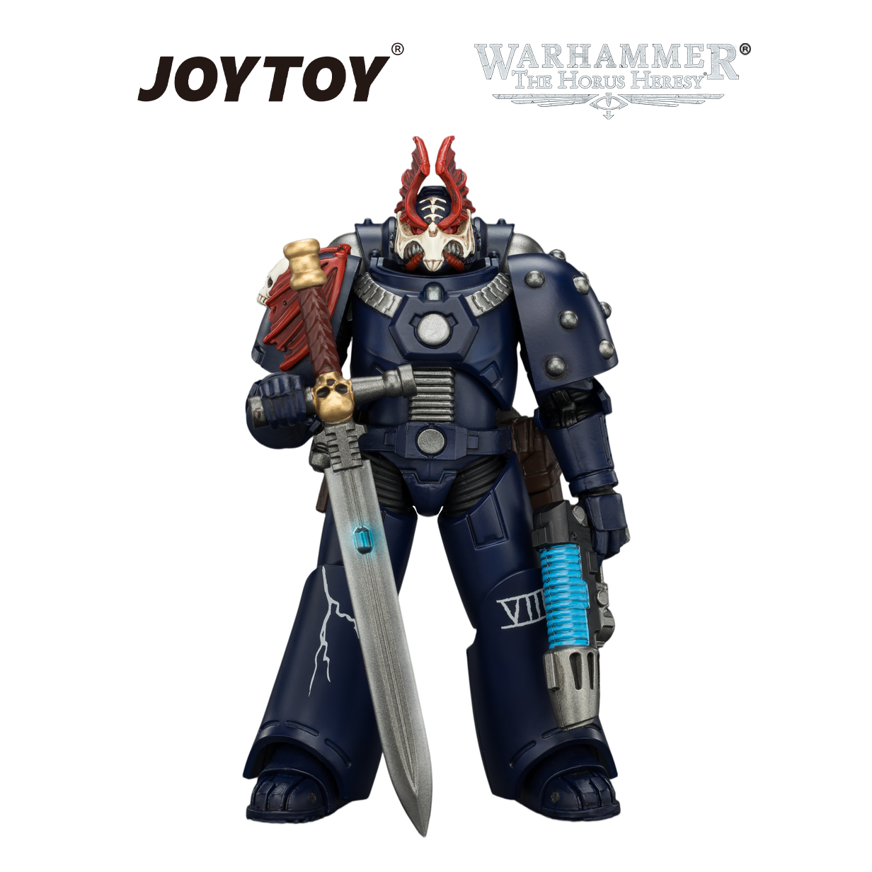 JOYTOY Warhammer The Horus Heresy - Night Lords, MKVI Tactical Legionary with Bolter, Plasma Pistol, Bolt Pistol & Power Sword (1/18 Scale) Preorder