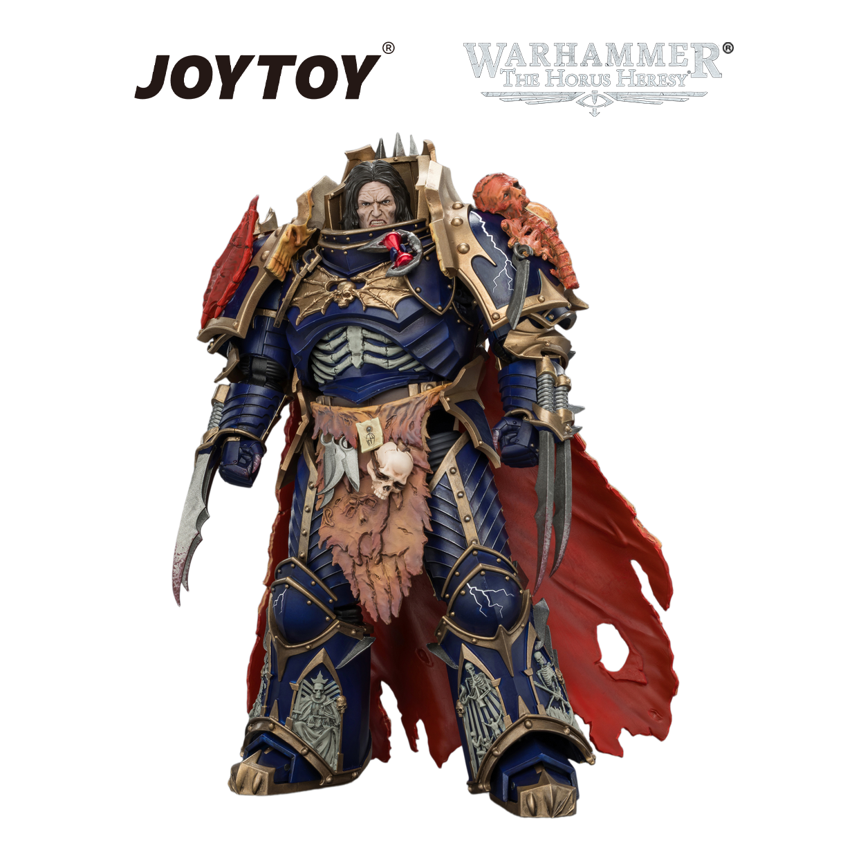 JOYTOY Warhammer The Horus Heresy - Night Lords, Konrad Curze, Primarch of the VIIIth Legion, The Night Haunter (1/18 Scale) & Exclusive T Shirt Preorder