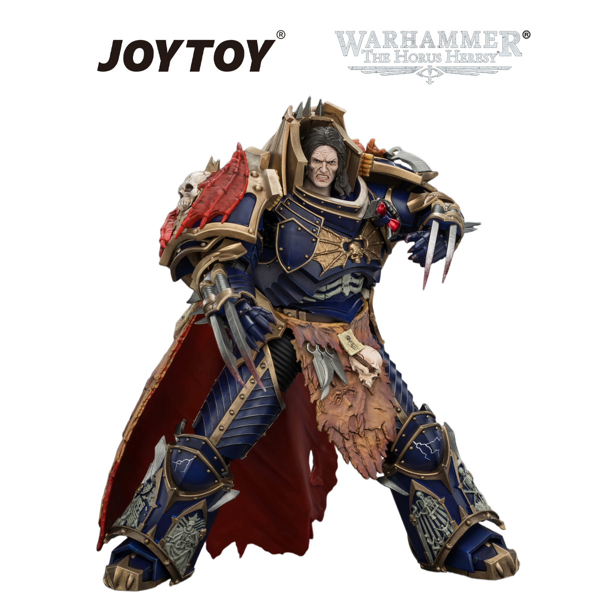 JOYTOY Warhammer The Horus Heresy - Night Lords, Konrad Curze, Primarch of the VIIIth Legion, The Night Haunter (1/18 Scale) & Exclusive T Shirt Preorder