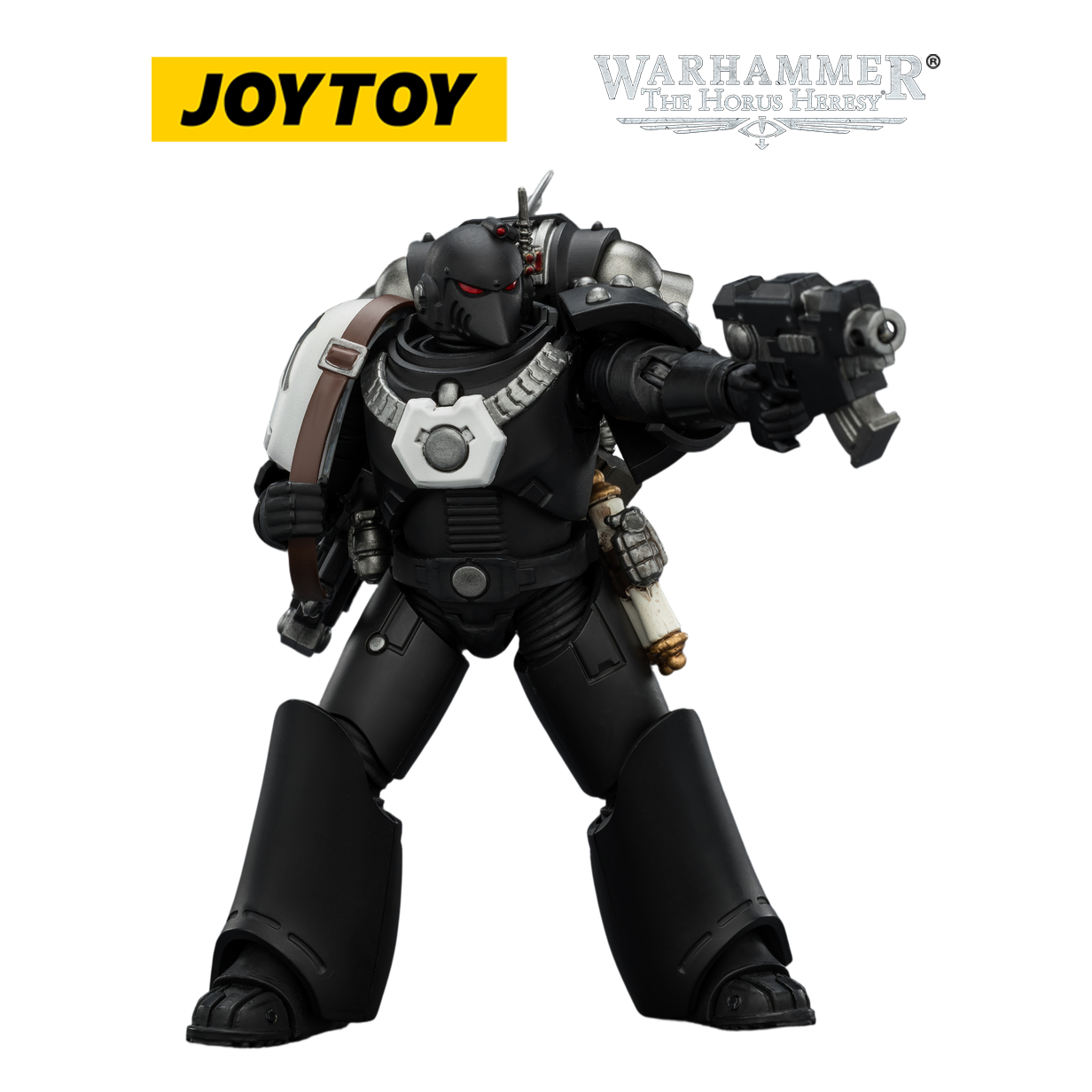 JOYTOY Warhammer The Horus Heresy - Raven Guard MkVI Sergeant with Power Sword, Bolter and Plasma Pistol (1/18 Scale) Preorder