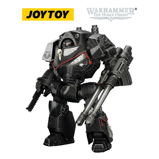 JOYTOY Warhammer The Horus Heresy - Raven Guard Contemptor Dreadnought with Gravis autocannon and Chainfist (1/18 Scale) Preorder