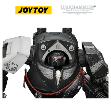 JOYTOY Warhammer The Horus Heresy - Raven Guard Contemptor Dreadnought with Gravis autocannon and Chainfist (1/18 Scale) Preorder