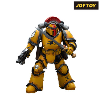 JoyToy Warhammer The Horus Heresy Action Figure - Imperial Fists, Legion Tactical Squad Sergeant with Power Sword (1/18 Scale)