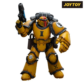 JoyToy Warhammer The Horus Heresy Action Figure - Imperial Fists, Legion MkIII Tactical Squad Sergeant with Power Fist (1/18 Scale)