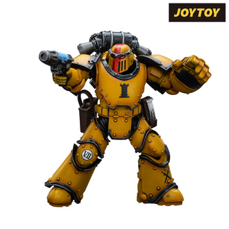 JoyToy Warhammer The Horus Heresy Action Figure - Imperial Fists, Legion MkIII Tactical Squad Sergeant with Power Fist (1/18 Scale)