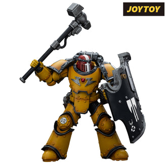 JoyToy Warhammer The Horus Heresy Action Figure - Imperial Fists, Legion MkIII Breacher Squad, Sergeant with Thunder Hammer (1/18 Scale)