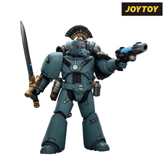 JoyToy Warhammer The Horus Heresy Action Figure - Sons of Horus, Legion MkVI Tactical Squad Sergeant with Power Sword (1/18 Scale)