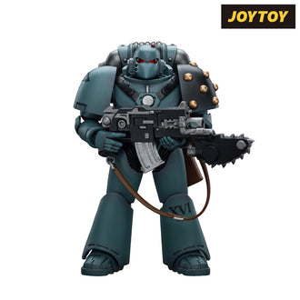 JoyToy Warhammer The Horus Heresy Action Figure - Sons of Horus, Legion MkVI Tactical Squad Legionary with Bolter & Chainblade (1/18 Scale)