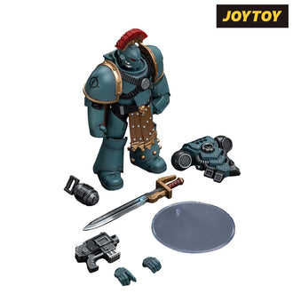 JoyToy Warhammer The Horus Heresy Action Figure - Sons of Horus, Legion MKIV Tactical Squad Sergeant with Power Fist (1/18 Scale)