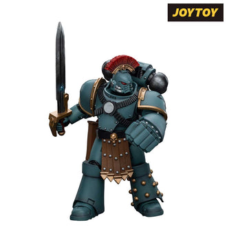 JoyToy Warhammer The Horus Heresy Action Figure - Sons of Horus, Legion MKIV Tactical Squad Sergeant with Power Fist (1/18 Scale)