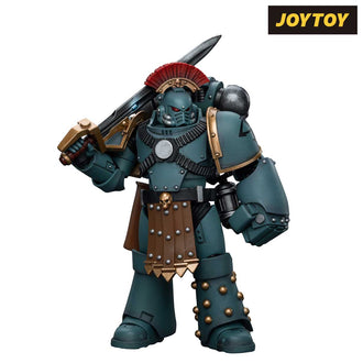 JoyToy Warhammer The Horus Heresy Action Figure - Sons of Horus, Legion MKIV Tactical Squad Sergeant with Power Fist (1/18 Scale)