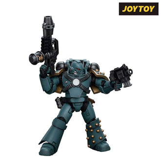 JoyToy Warhammer The Horus Heresy Action Figure - Sons of Horus, Legion MKIV Tactical Squad Legionary with Flamer (1/18 Scale)