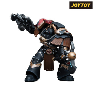 JoyToy Warhammer The Horus Heresy Action Figure - Sons of Horus Justaerin Terminator Squad, Justaerin with Carsonran Power Axe (1/18 Scale)