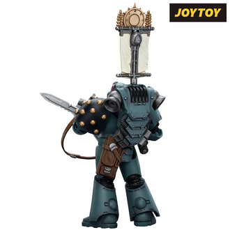 JoyToy Warhammer The Horus Heresy Action Figure - Sons of Horus, Legion MkVI Tactical Squad Legionary with Legion Vexilla (1/18 Scale)