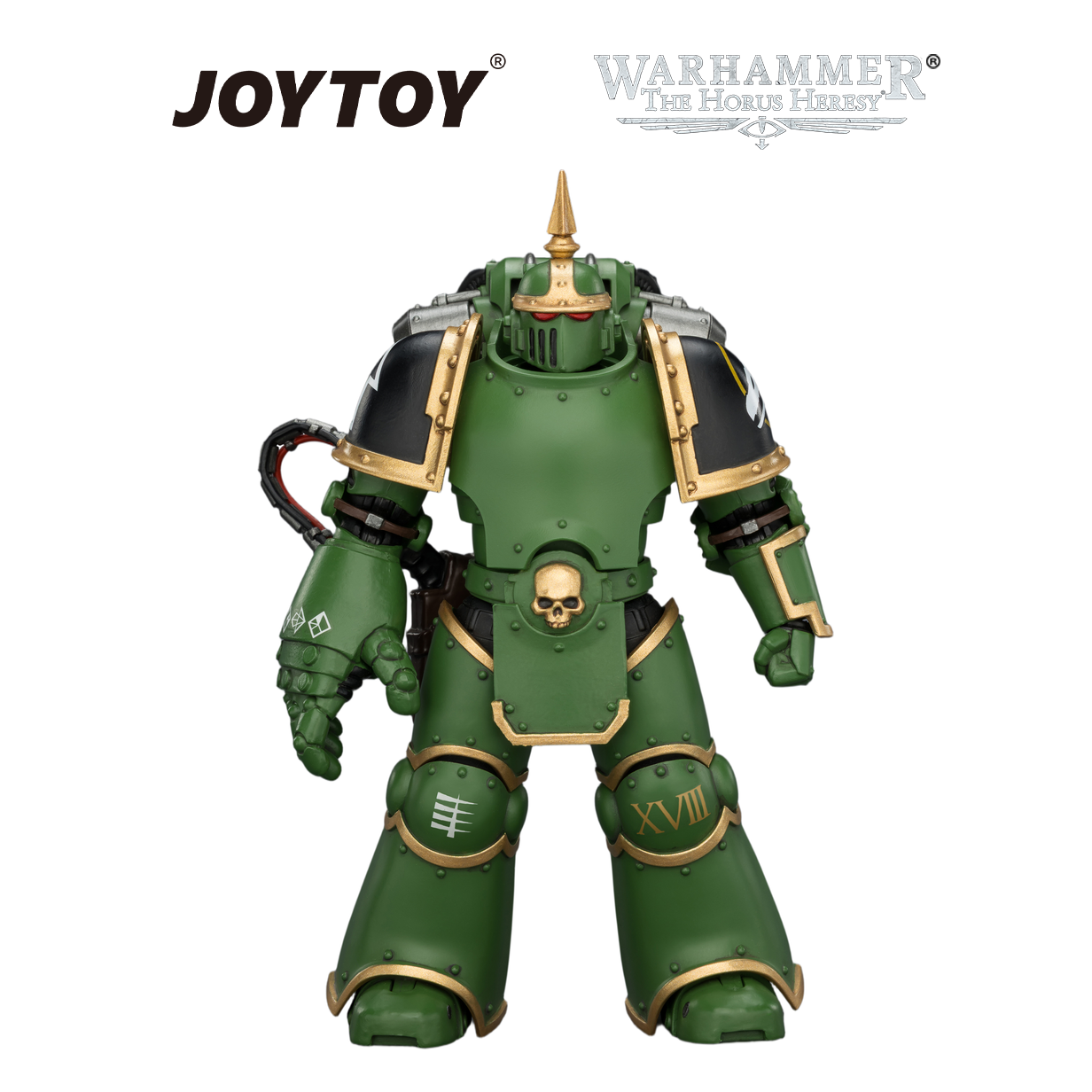 JOYTOY Warhammer The Horus Heresy - Salamanders, MKIII Tactical Legionary with Plasma Pistol and Bolt Pistol (1/18 Scale) Preorder