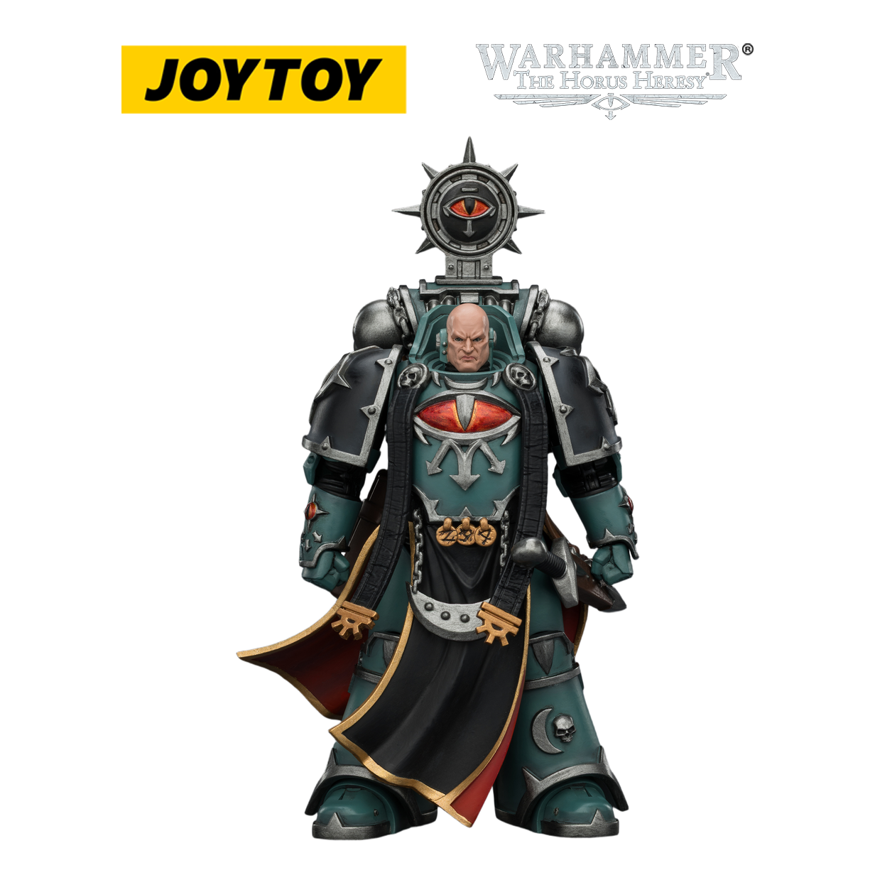 JOYTOY Warhammer The Horus Heresy - Sons of Horus, Dark Emissary Consul with Staff of Dark Authority (1/18 Scale)