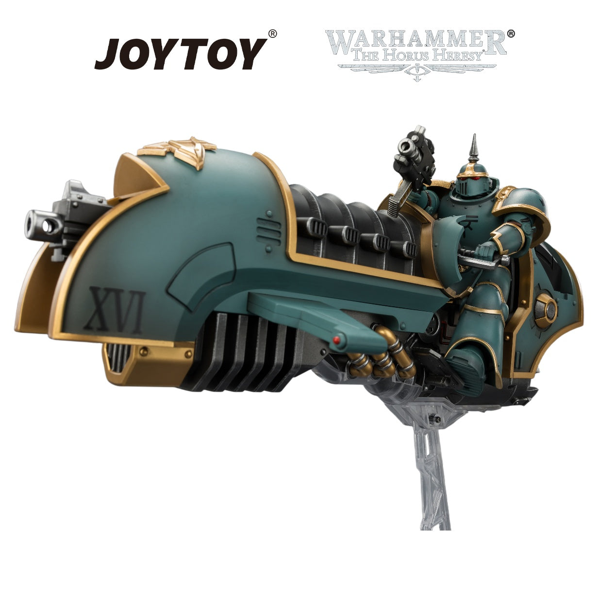 JOYTOY Warhammer The Horus Heresy - Sons of Horus, Legion Scimitar Jetbike with Heavy Bolter (1/18 Scale) Preorder