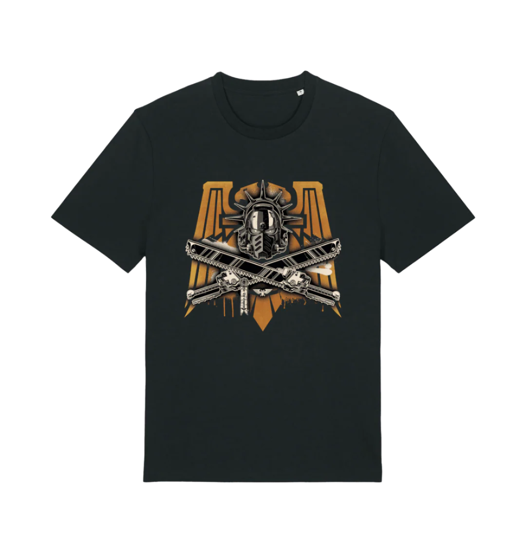 JoyToy Warhammer 40,000: Space Marine 2, Space Marines Intercessor, Armouring Hall Edition (1/18 Scale) & T Shirt Bundle