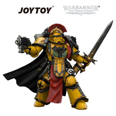 JOYTOY Warhammer The Horus Heresy - Imperial Fists, Legion Praetor in MkIII Armour (1/18 Scale) Preorder