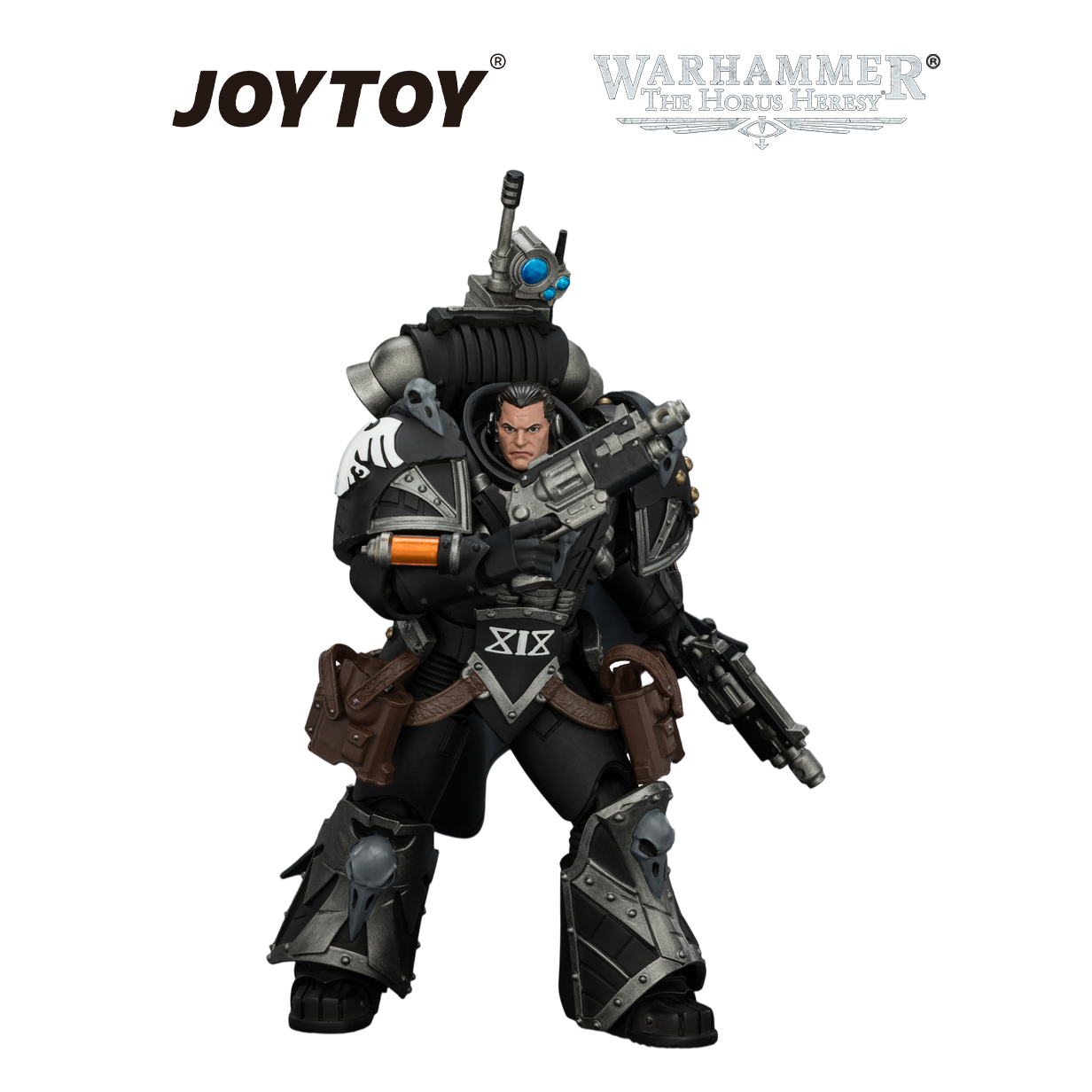 JOYTOY Warhammer The Horus Heresy - Raven Guard, Kaedes Nex, The Blood Crow, with Fulcrum Hand Cannons (1/18 Scale)