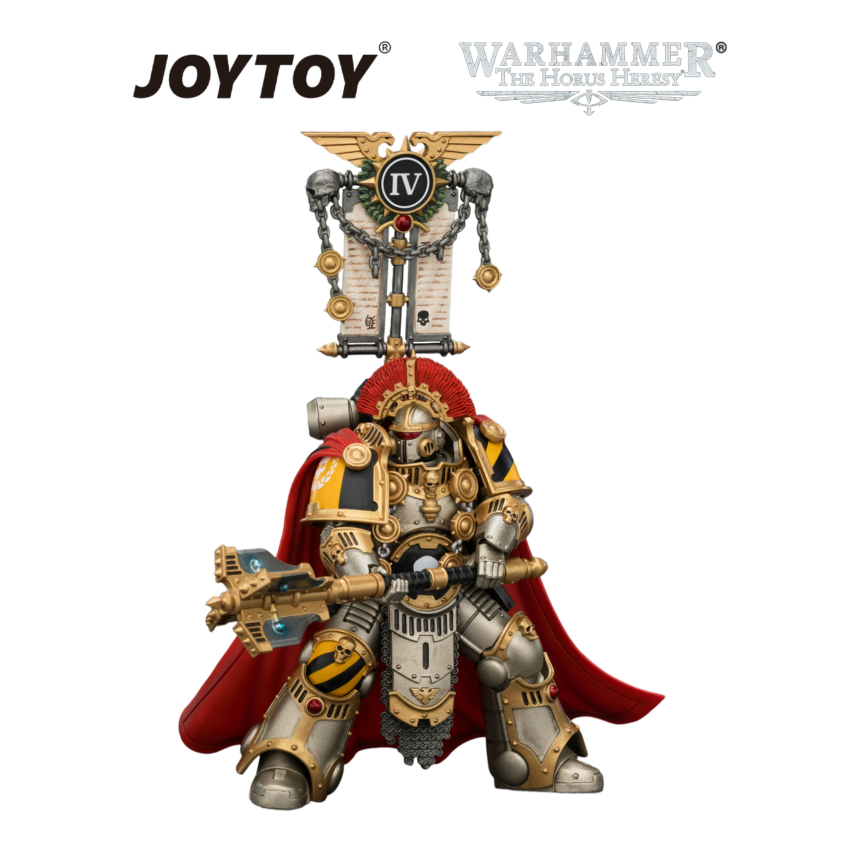JOYTOY Warhammer The Horus Heresy - Iron Warriors, Centurion with Heavy Power Maul and Combi-Melta (1/18 Scale) Preorder
