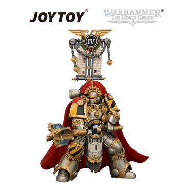 JOYTOY Warhammer The Horus Heresy - Iron Warriors, Centurion with Heavy Power Maul and Combi-Melta (1/18 Scale) Preorder