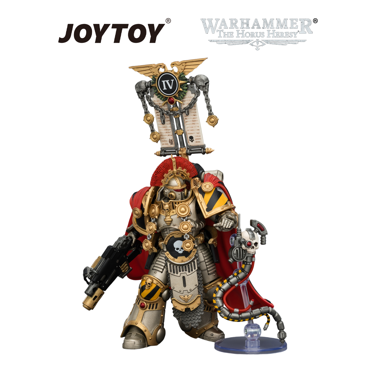 JOYTOY Warhammer The Horus Heresy - Iron Warriors, Centurion with Heavy Power Maul and Combi-Melta (1/18 Scale) Preorder