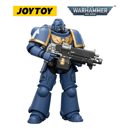 JOYTOY Warhammer 40,000 Ultramarines Predator Destructor & Intercessor (Scale 1:18) Preorder Bundle