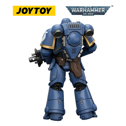 JOYTOY Warhammer 40,000 Ultramarines Predator Destructor & Intercessor (Scale 1:18) Preorder Bundle