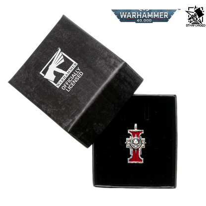 Starforged Warhammer 40,000 Inquisition Seal of the Holy Ordos Silver Pendant