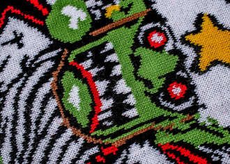 Warhammer 40,000: Red Gobbo Knitted Blanket