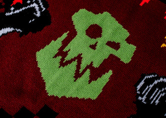 Warhammer 40,000: Red Gobbo Knitted Blanket