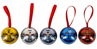 Warhammer 40,000: Novelty Space Marine Chapter Helmet Baubles- 6 pack