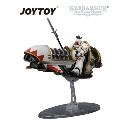 JOYTOY Warhammer The Horus Heresy - White Scars Legion Shamshir Jetbike with Kontos power lance (1/18 Scale) Preorder