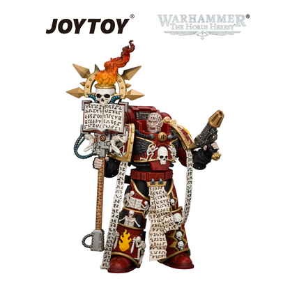 JOYTOY Warhammer The Horus Heresy - Word Bearers, Erebus, the Dark Apostle with Crux Malifica and Plasma Pistol (1/18 Scale) Preorder