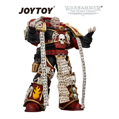 JOYTOY Warhammer The Horus Heresy - Word Bearers, Erebus, the Dark Apostle with Crux Malifica and Plasma Pistol (1/18 Scale) Preorder