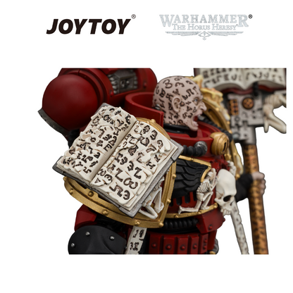 JOYTOY Warhammer The Horus Heresy - Word Bearers, Erebus, the Dark Apostle with Crux Malifica and Plasma Pistol (1/18 Scale) Preorder