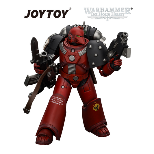 JOYTOY Warhammer The Horus Heresy - Word Bearers, MKVI Tactical Sergeant with Plasma Pistol and Power Sword (1/18 Scale) Preorder