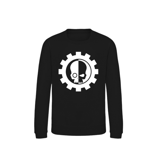 Deep Black Printed Sweater
