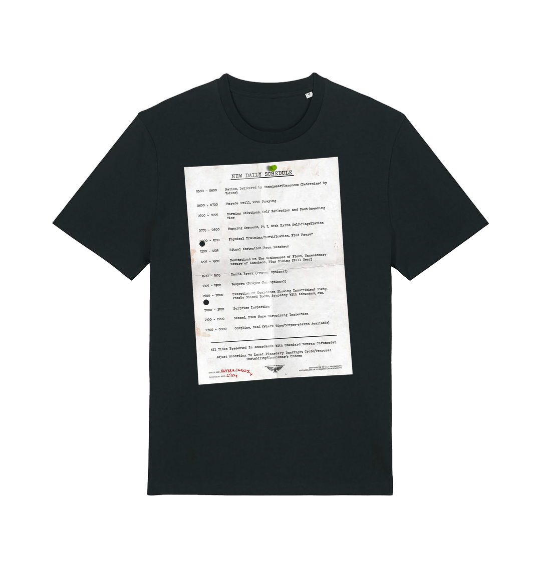 Black Printed T-shirt Front