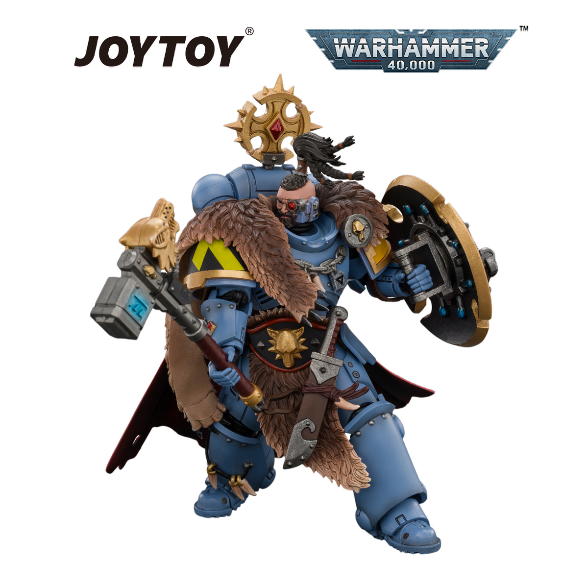 JOYTOY Warhammer 40,000 - Space Wolves, Wolf Guard Battle Leader (1/18 Scale) – product image 6