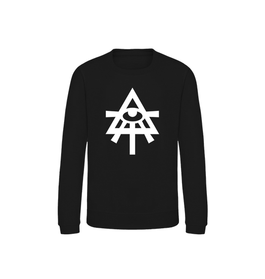 Deep Black Printed Sweater
