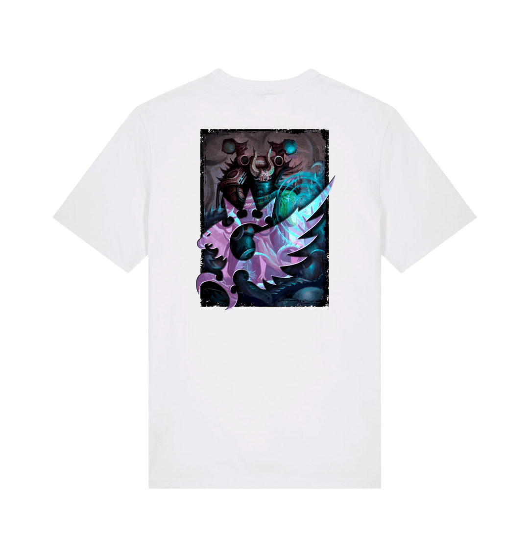 White Printed T-shirt Back